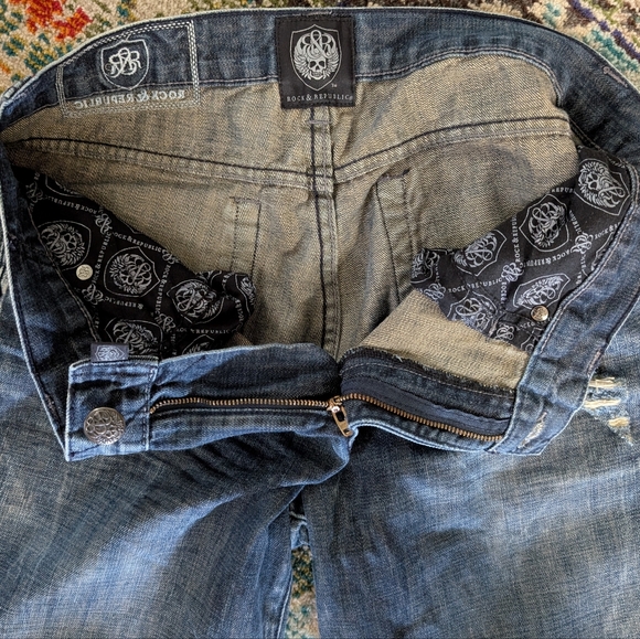 Men's Blue Jeans Rock Republic Bolt - Picture 6 of 15